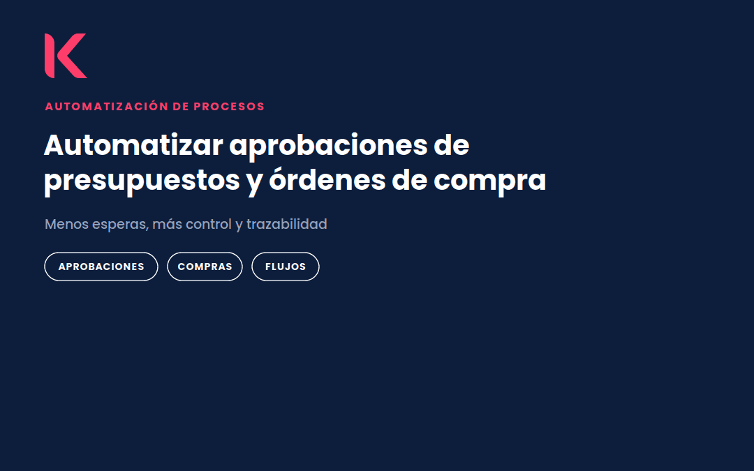 Cómo automatizar la aprobación de presupuestos y órdenes de compra