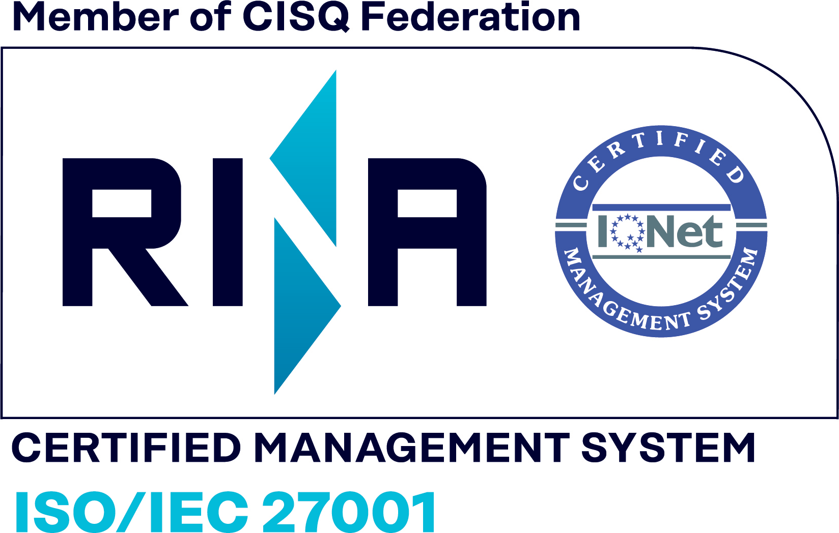 Certificación ISO/IEC 27001 por RINA — IQNet